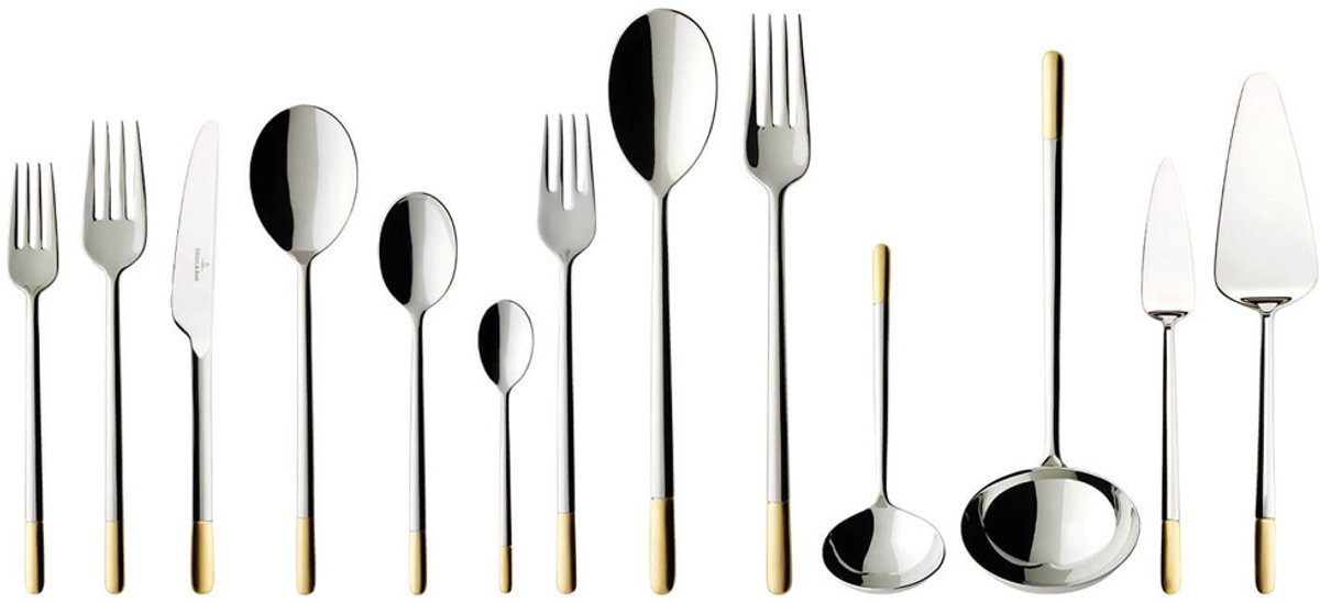 Villeroy & Boch Bestekset Ella - Verguld - 113-delig / 12 personen