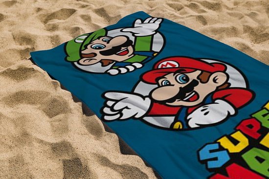 Kinder strandlaken Super Mario of Minecraft
