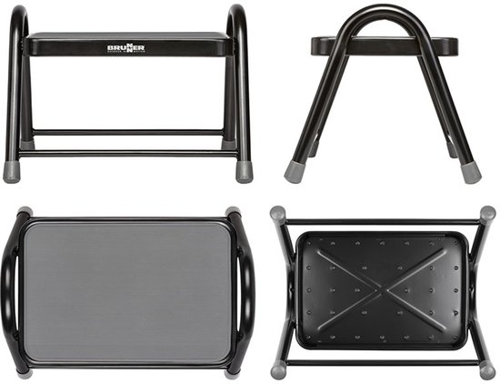 Brunner King Opstapje - Zwart - Stalen Opstapje voor Camper & Caravan - Met Antisliprubber - 150 kg Draagkracht van Brunner — afbeelding 4