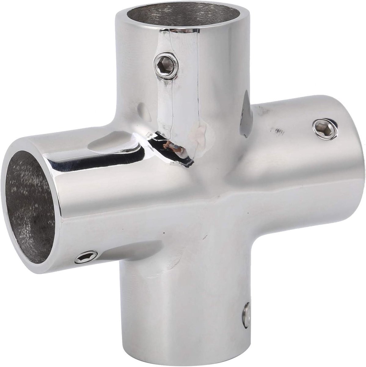 Allecto Plus - Butt lassen cross 4 manieren splitter pijpfittingen boot accessoire roestvrij staal (22MM)