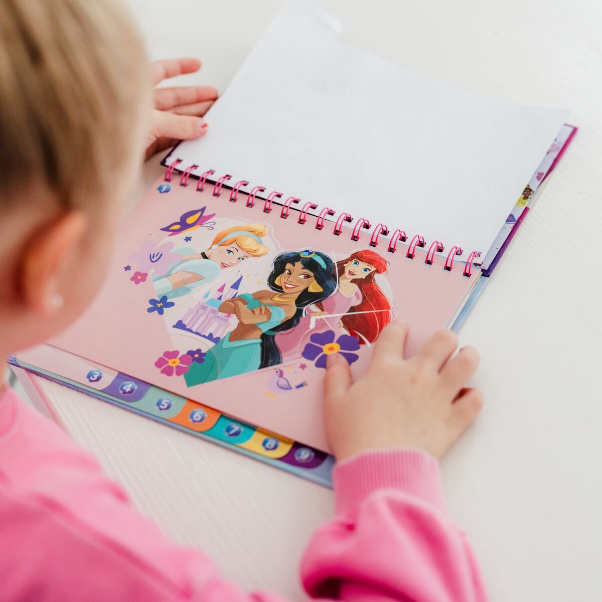 Disney Princess Totum sticker puzzelboek kids incl. kleurplaten doeboek vakantieboek 25-delig | educatief speelgoed meisjes vanaf 3 jaar — afbeelding 12