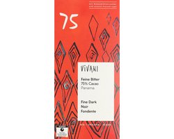 VIVANI CHOCOLADE PUUR 75% 10x80 gram