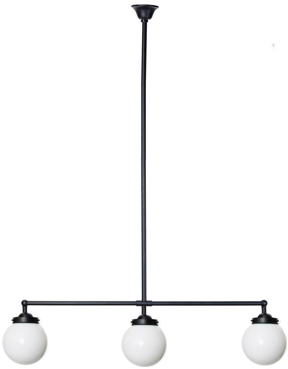 Coloured by Art Moonlight T-lamp 3 lichts Bol 15 - Art Deco Trade Zwart