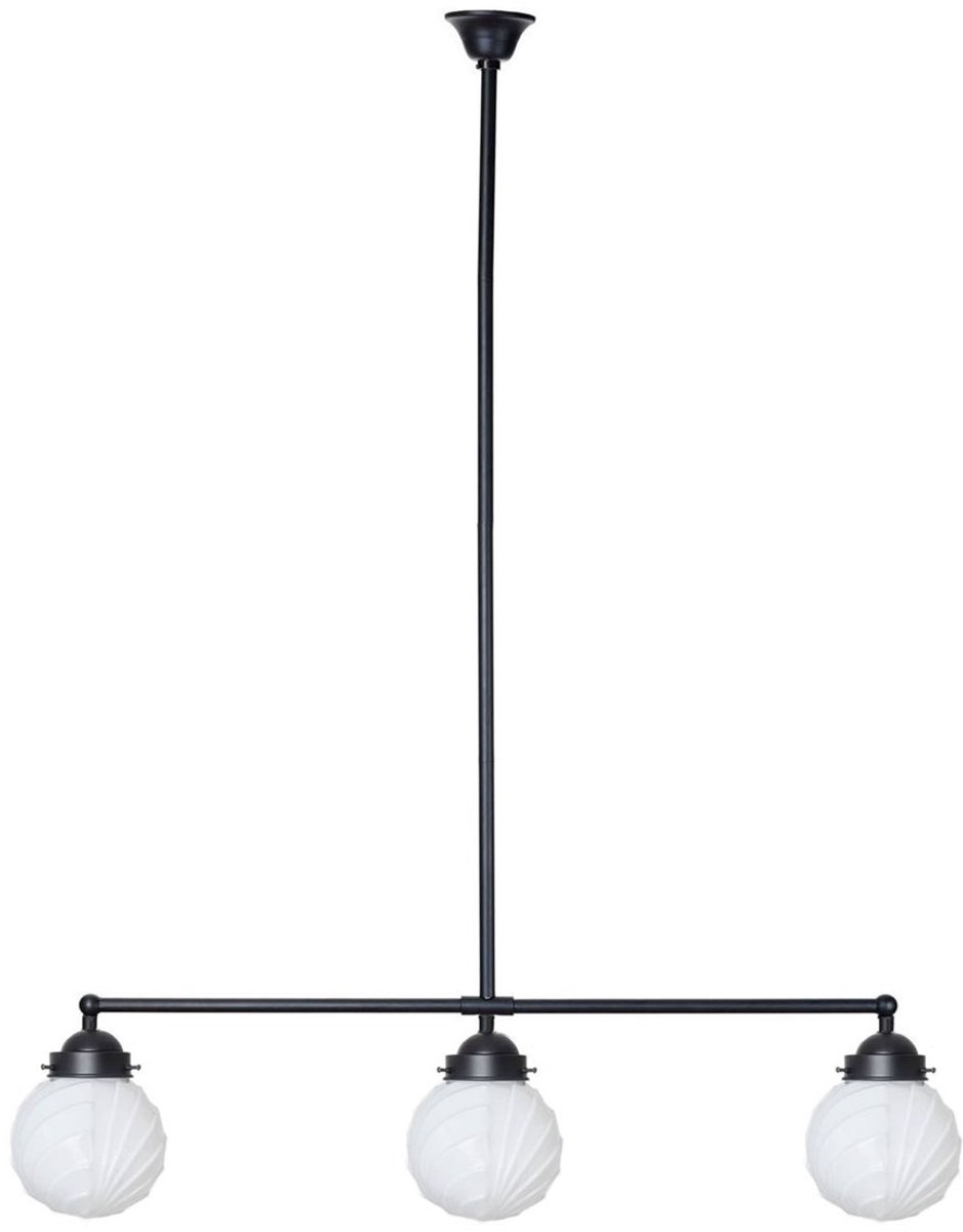 Coloured by Art Moonlight T-lamp 3 lichts Swingbulb - Art Deco Trade Zwart