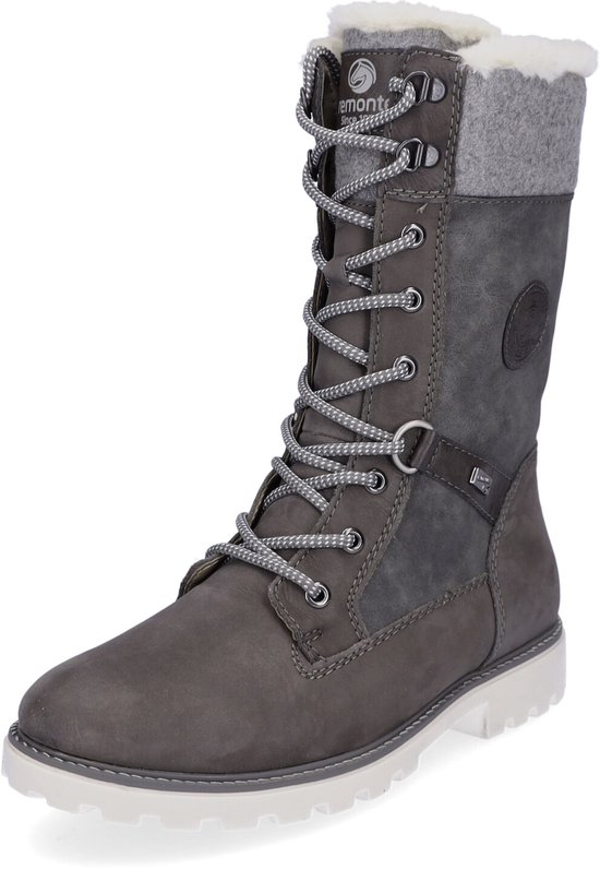 Remonte Dames Hoge Laarzen R6593 Zwart - Nu 30% korting