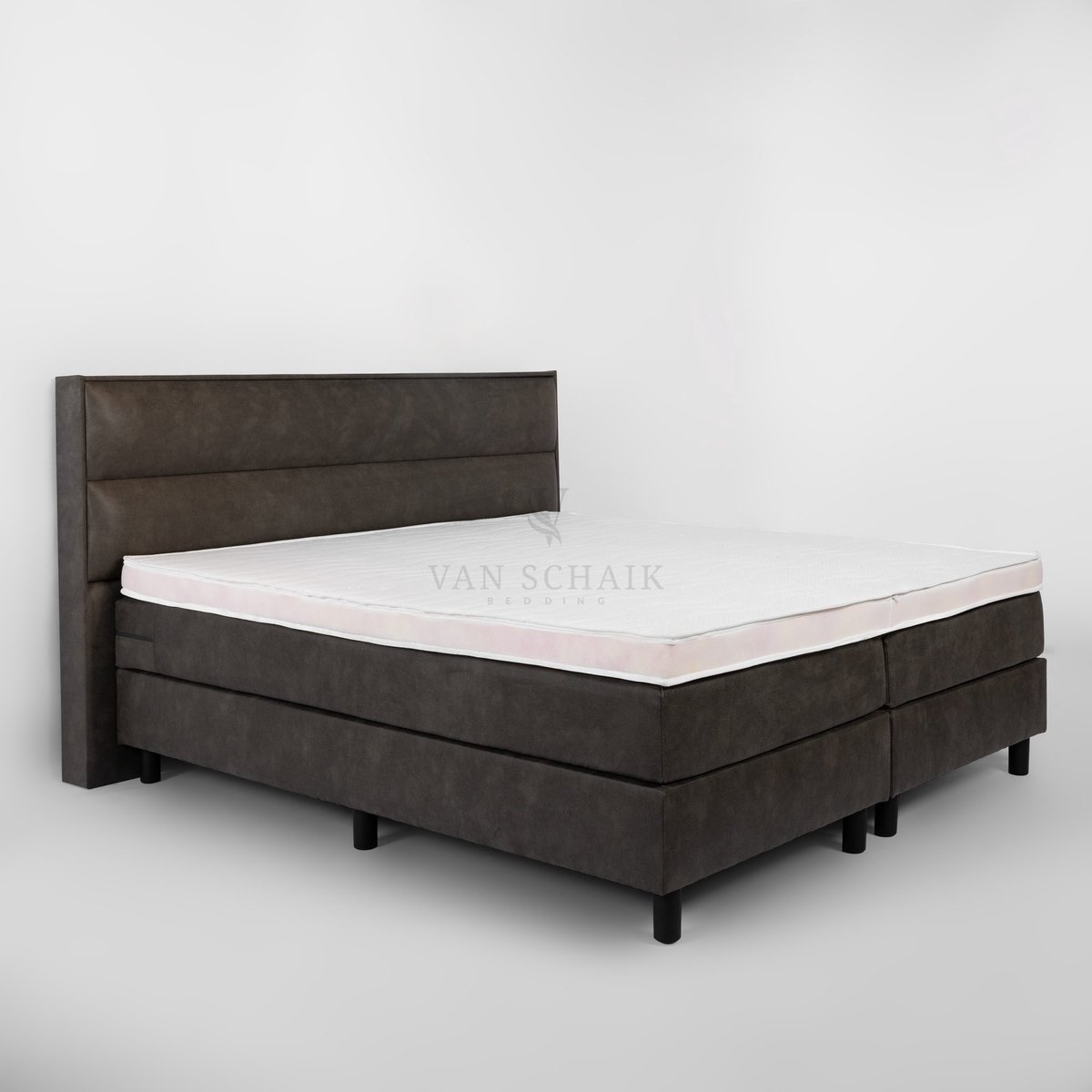 van Schaik Bedding Boxspring Kiev 130x210 - van Schaik Bedding - Incl Pocket matrassen & HR55 Topper Reflex 67