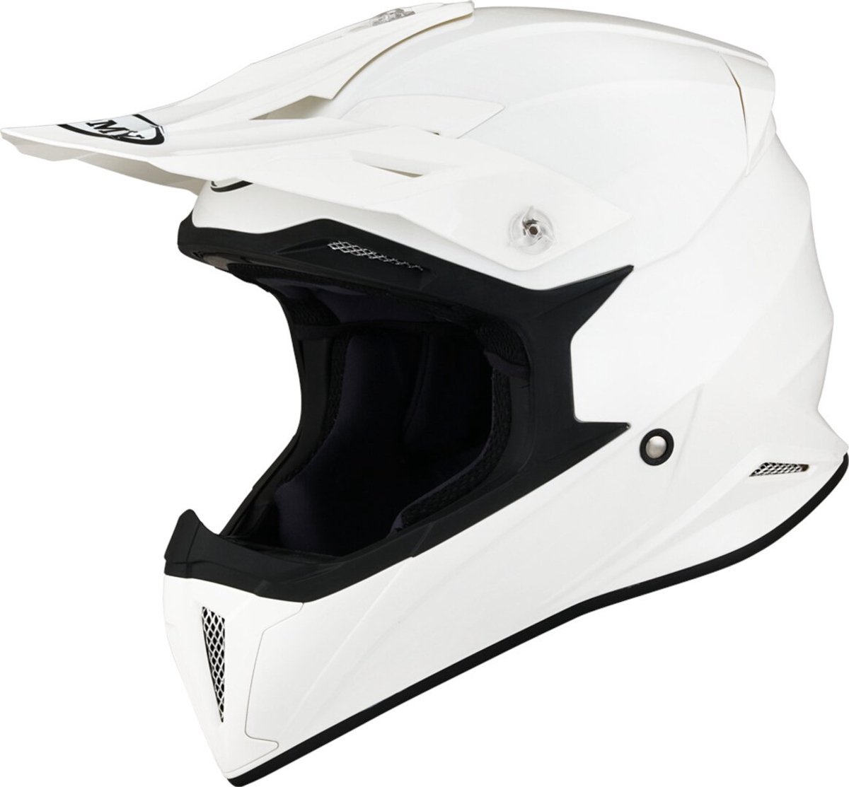 Suomy X-Wing Plain E06 Wit Crosshelm - Maat L - Helm