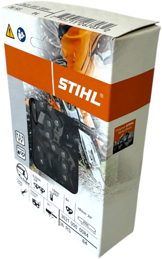 Stihl 3/8" Rapid Super (RS) zaagketting 63 cm 3/8" 1.6 mm ( 36210000084 ) van Merkloos	 — afbeelding 4