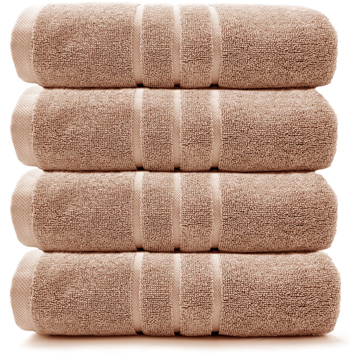 HOOMstyle Handdoeken Set Boutique - 4 stuks - 50x100cm - Terra