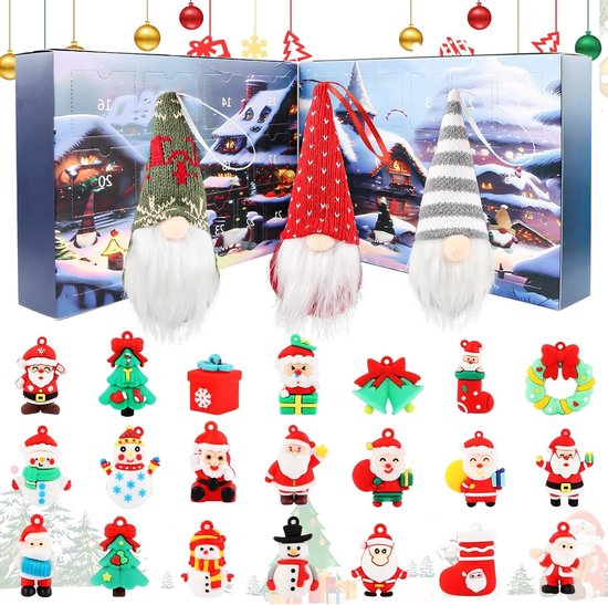 Allecto plus - Adventskalender Kerstdwerg 2025 Wichtel Kabouterpoppen - 24 Stuks Aftelkalender - Kinderen en Volwassenen - Kerstmis - Feestdagen