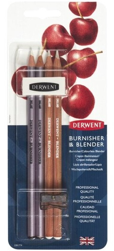 Derwent Blender & Burnisher Potlodenset