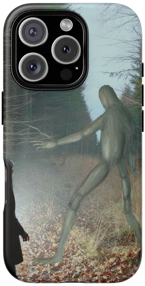 Mysterieuze Bosontmoeting – Telefoonhoesje Geschikt voor iPhone 16 Pro