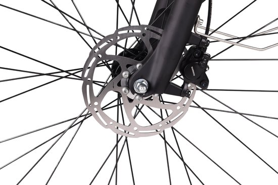 Altec Damesfiets Omega 28 Inch 55 cm Dames 7V Hydraulische schijfrem Matzwart van Altec — afbeelding 4