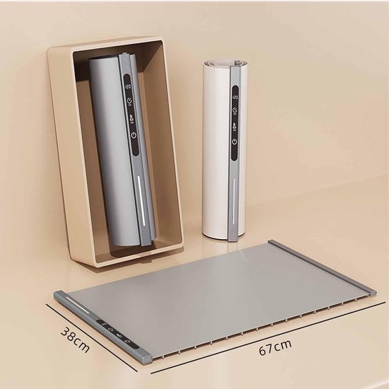 Warmhoudplaat- Voedselverwarmer - Voedselverwarmingskussen -Voedselverwarmer - 250W elektrische oprolbare verwarmingsplaat met 8 temperatuurinstellingen en 6 uur timer, voor thuiskeukenbuffetservice, waterdicht siliconen materiaal - zwart — afbeelding 5