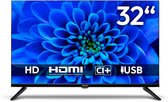 Bol.com MEDION 80 cm (32 inch) HD TV (Triple Tuner DVB-T2 DVB-C DVB-S2 2 x HDMI VGA USB Mediaspeler VESA CI+) MD 832000 aanbieding
