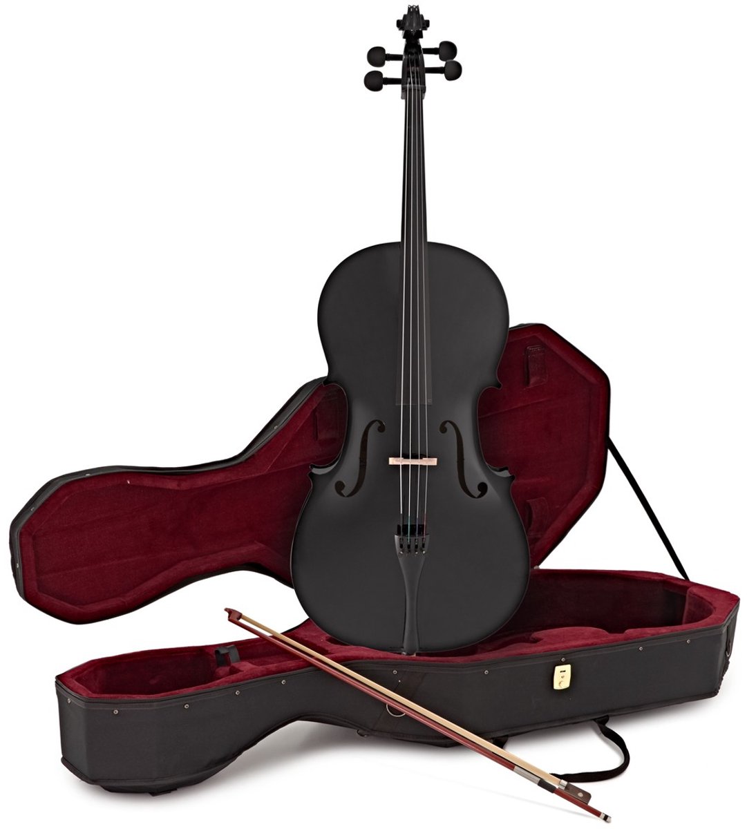 Studie 4/4 Cello met koffer van Gear4music, Zwart