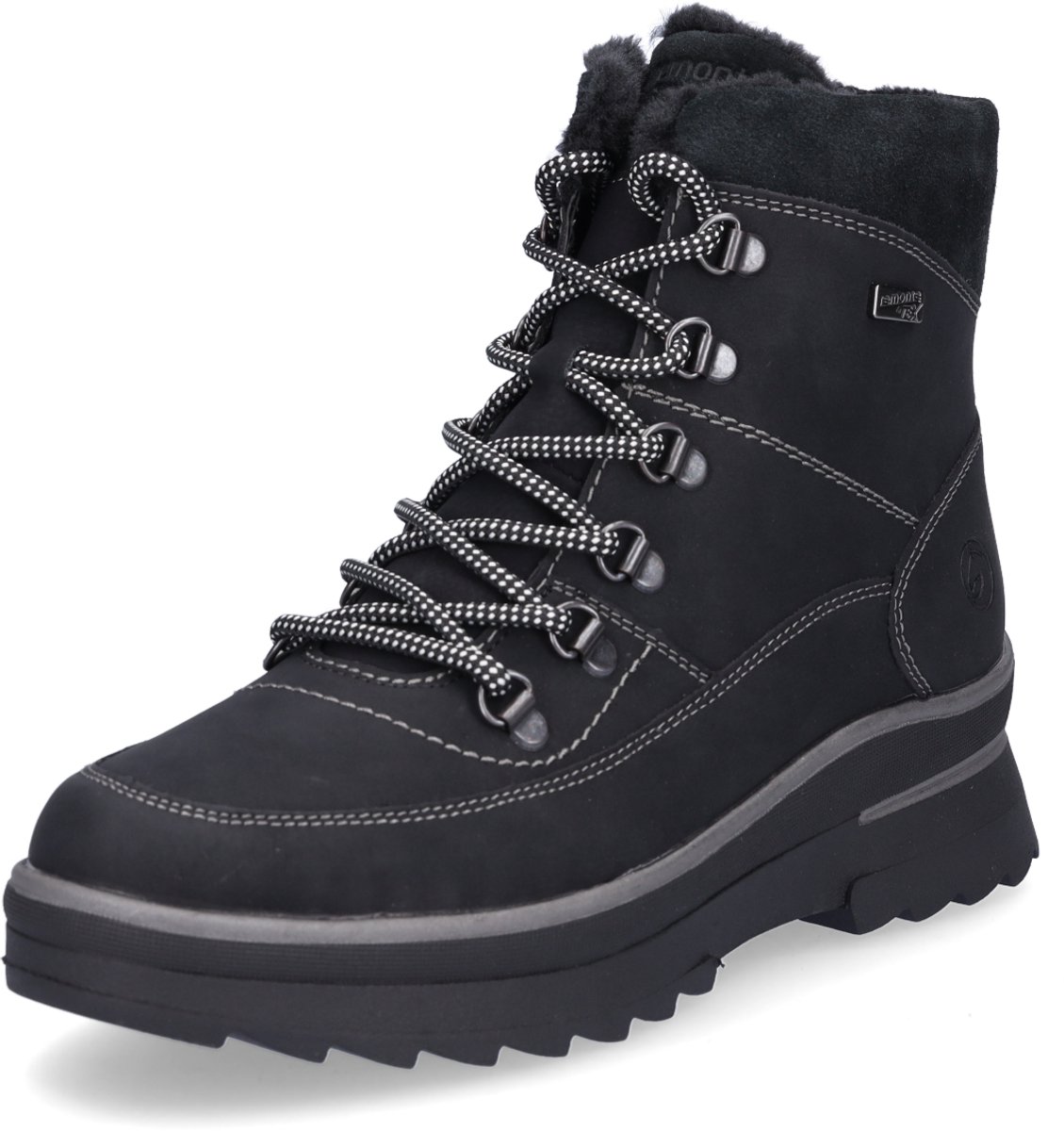 Remonte dames veterboot zwart