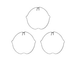 Veerring voor Inbouwspots - 50MM - set van 3 stuks