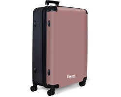 NoBoringSuitcases.com NoBoringSuitcases.com® - Koffer groot - Reiskoffer lichtgewicht - Oud roze - Effen - Rolkoffer met 4 wielen - Grote trolley XL - 98 liter bagage