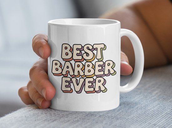 Mok Hier Drinkt de Beste Kapper ter Wereld, Grappige Kappersmok, Cadeau