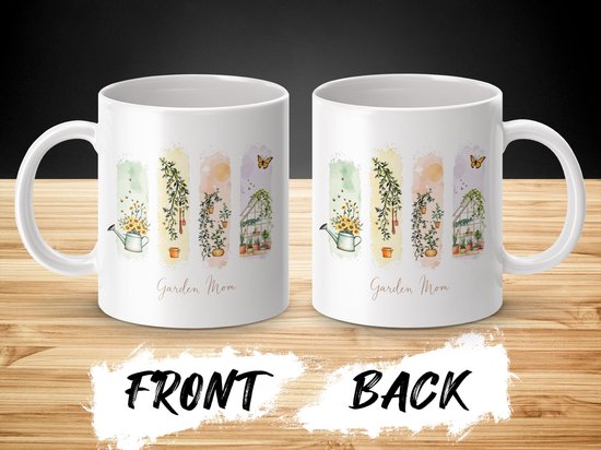 Tuinmoeder mok, tuin liefhebber geschenken, botanische mok, bloemen mok, planten mok, tuinkas mok, tuinieren mok
