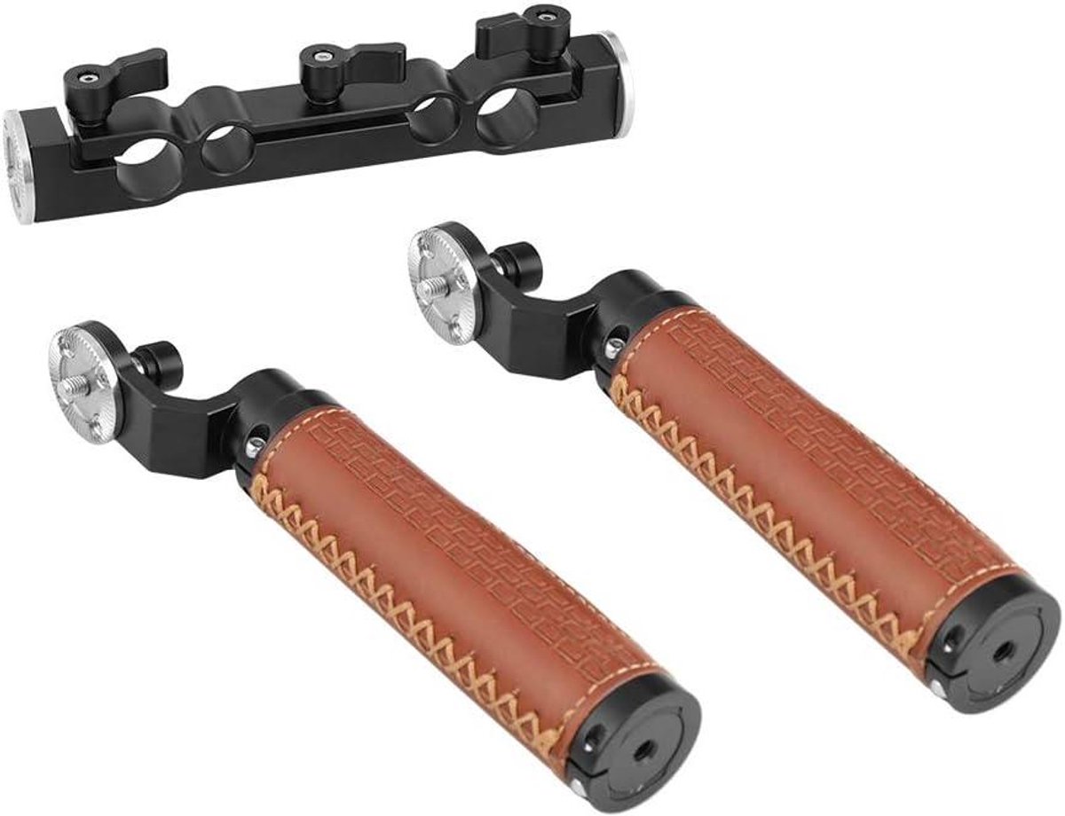 15mm & 19mm Rod Clamp met M6 Rosette Handvat voor Schouder Montage Rig - Handig Accessoire met Stevige Bevestiging