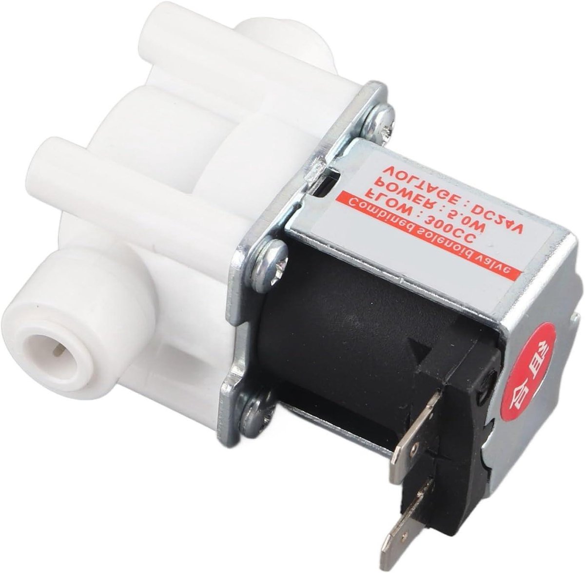 Allecto Plus - Waterklep 24V Normaal Gesloten Type - 300cc Afvalwater Elektromagnetische Klep voor Waterzuiveraar