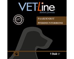 VETLINE - Paardenbot – 100% Natuurlijk Kauwbot voor Honden 1 stuk
