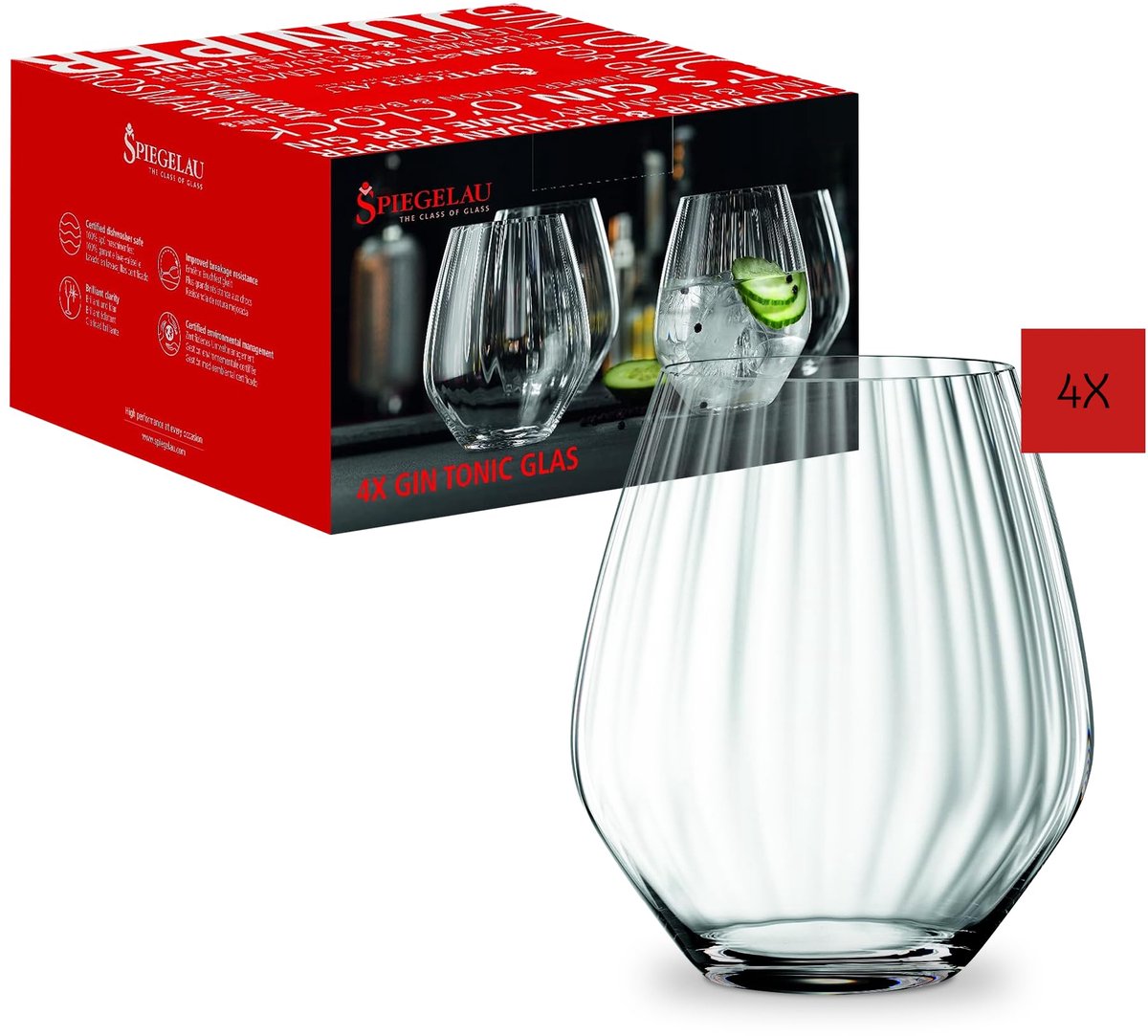 Spiegelau Gin Tonic Glazen 625 ml - 4 Stuks
