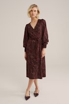 WE Fashion Dames Midi jurk met print