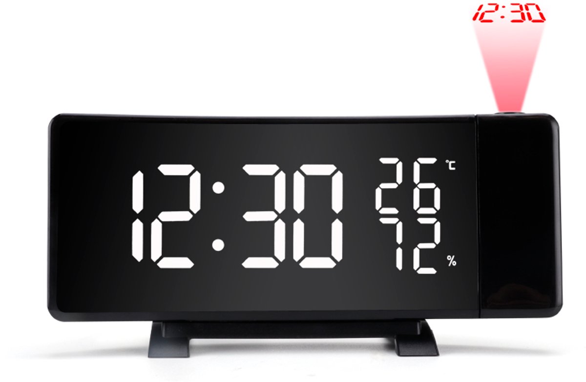 Multifunctionele LED-projectiewekker