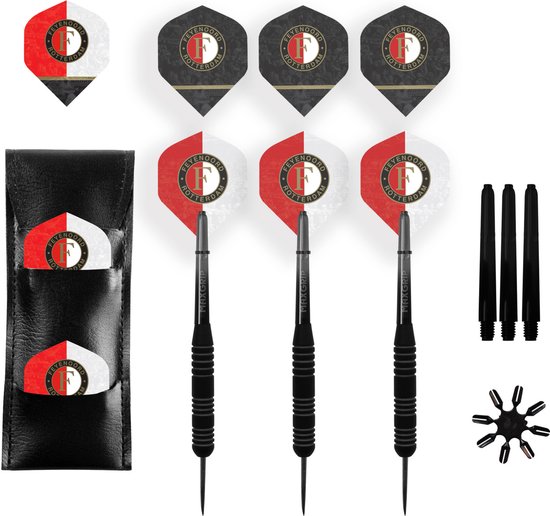 Feyenoord Brass Darts Set - Dartpijlen - Darts 23 gram