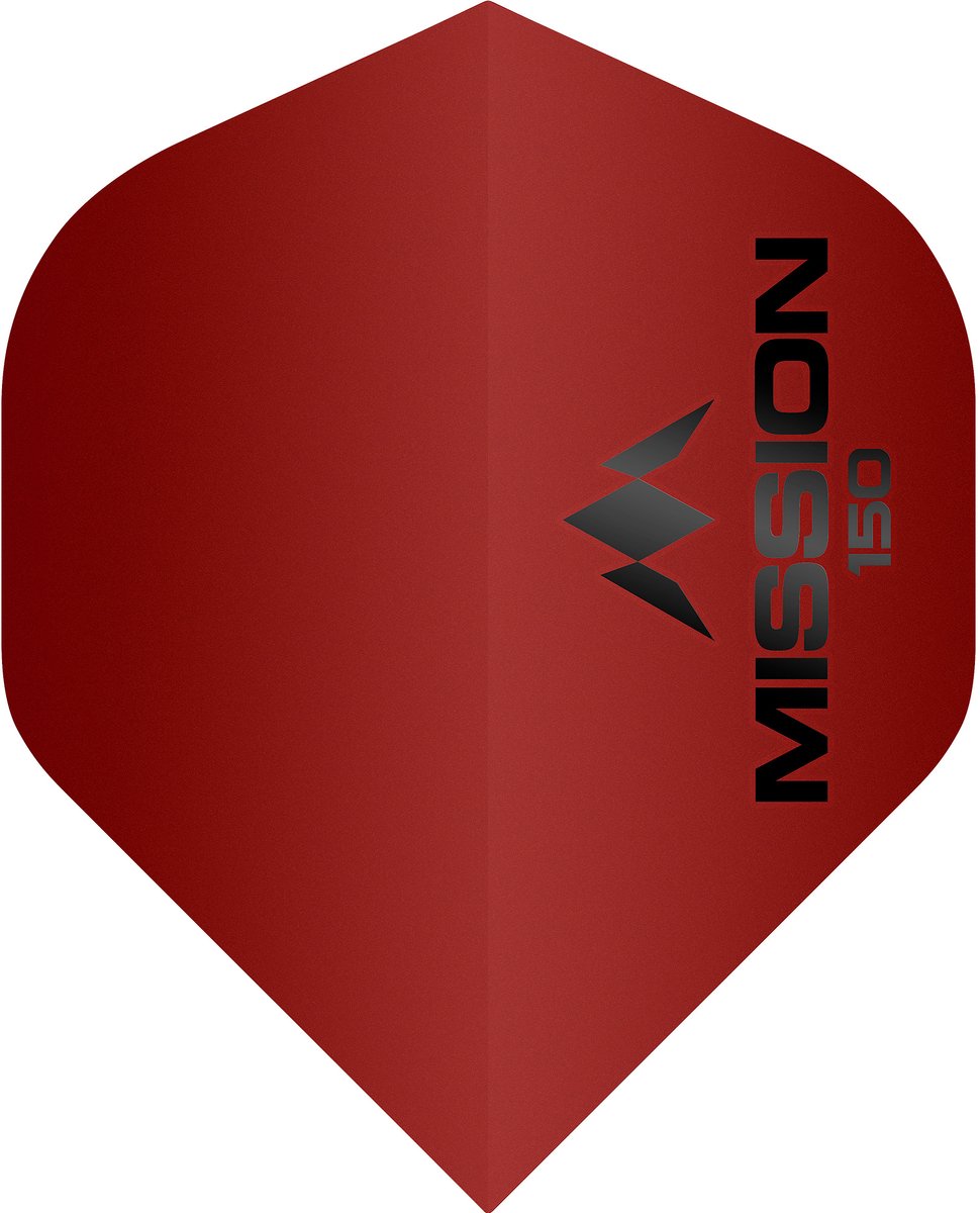 Mission Logo Std NO2 - Red - 150 Micron - Dart Flights