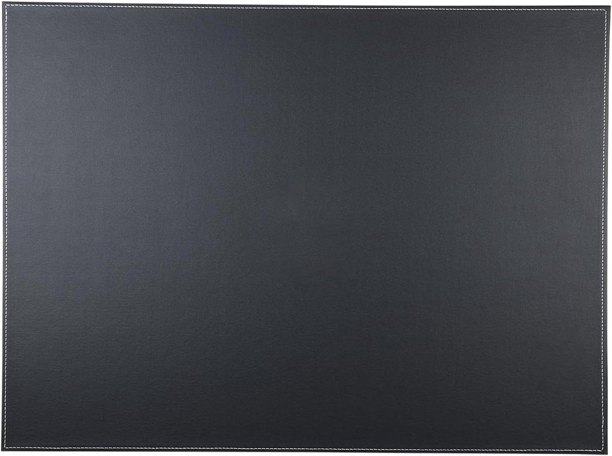 JGS Premium - Schrijfonderlegger van hoogwaardig kunstleer voor A3/A4 formaat - Antislip - 60 x 45 cm - Zwart