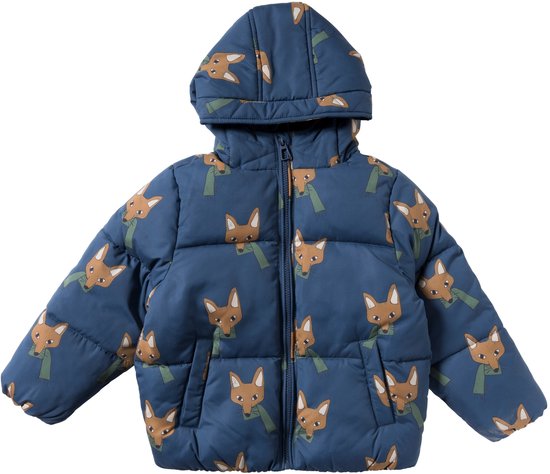 Renard | doudoune | manteaux d'hiver | Garçons avec imprimé renard | Taille 74/80 à 134/140 | ton
