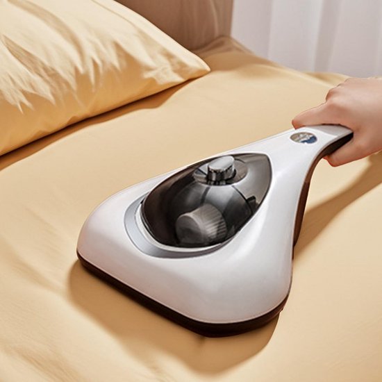 CHIWIN Huisstofmijt Stofzuiger met UV Lamp - Bank en Matras Reiniger - Meubelreiniger Snoerloos Draagbaar - 99,9% Mijtverwijdering - 10.000Pa Zuigkracht - 8600 RPM - Elimineert Bacterie, Mijt & Schimmel - voor Matrassen, Banken, Tapijten, en Meubilai