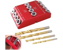 Houtdeuvelboormal voor multi-hoek 30°/45°/90° kantel- en verticale boorfuncties 4 maten, hoekverstelbare boorgeleiders