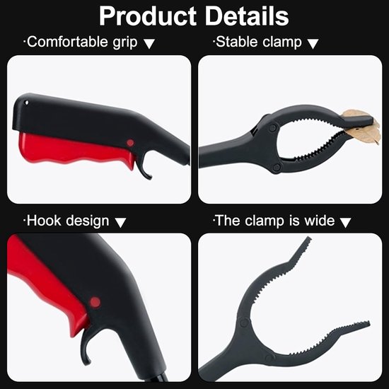 2 Stuks Garbage Gripper - Afval Pliers - Grijper voor Kinderen - 12 Inch Grijper voor Senioren - Afvalverzamel Tangen voor Tuin Recycling - Korte Afval Tangen voor Tuin en Tuinwerk van MelonBoat — afbeelding 5