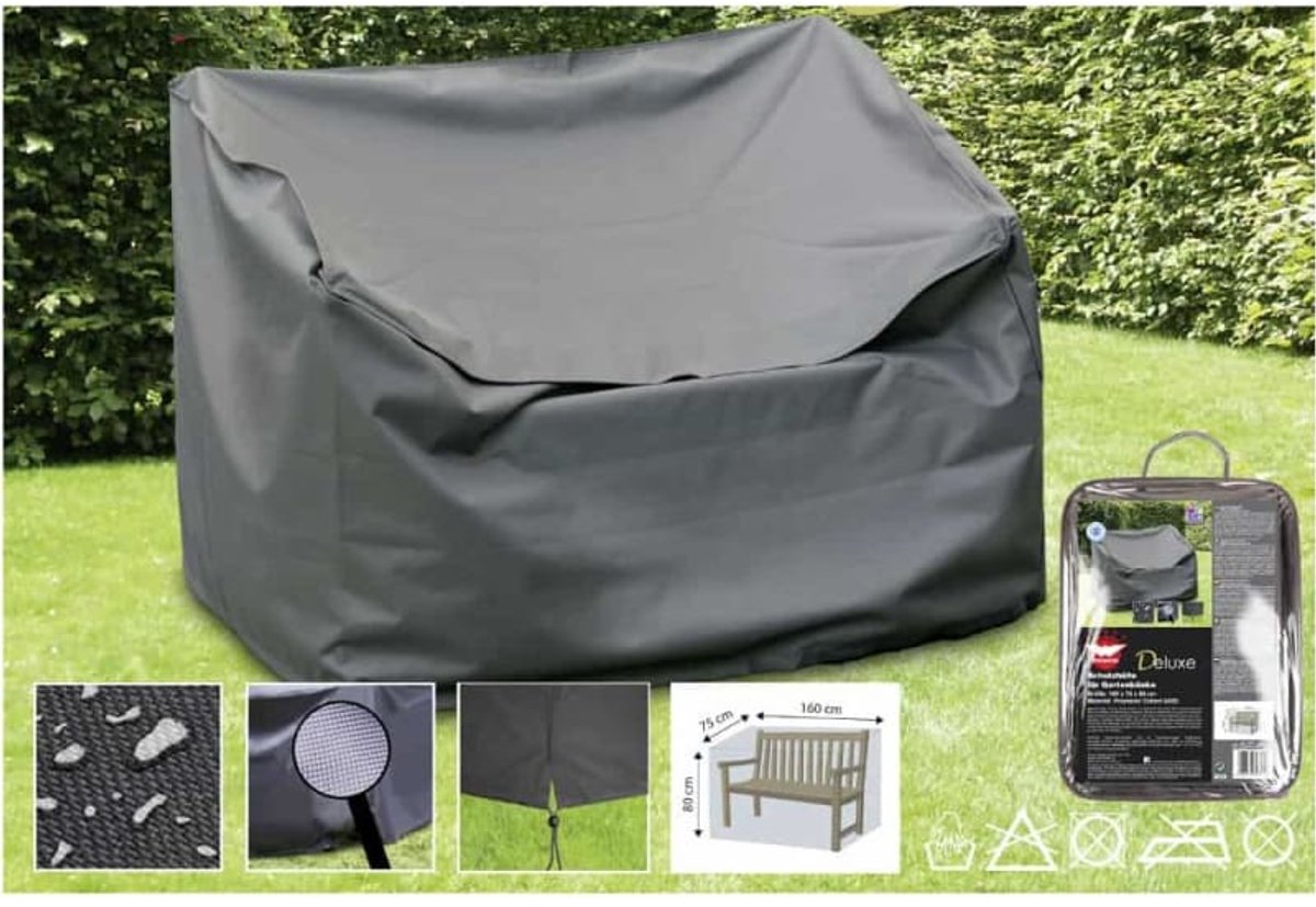 Tuinbank Hoes Deluxe 160x75x80 cm - Waterdicht & UV-bestendig