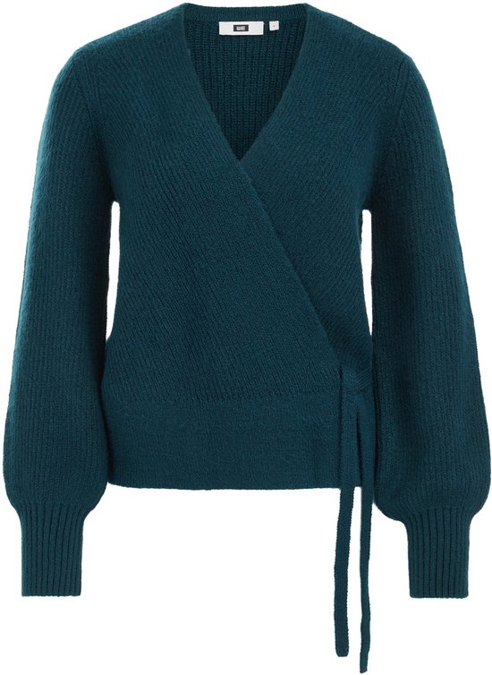 WE Fashion Dames omslagvest met structuur