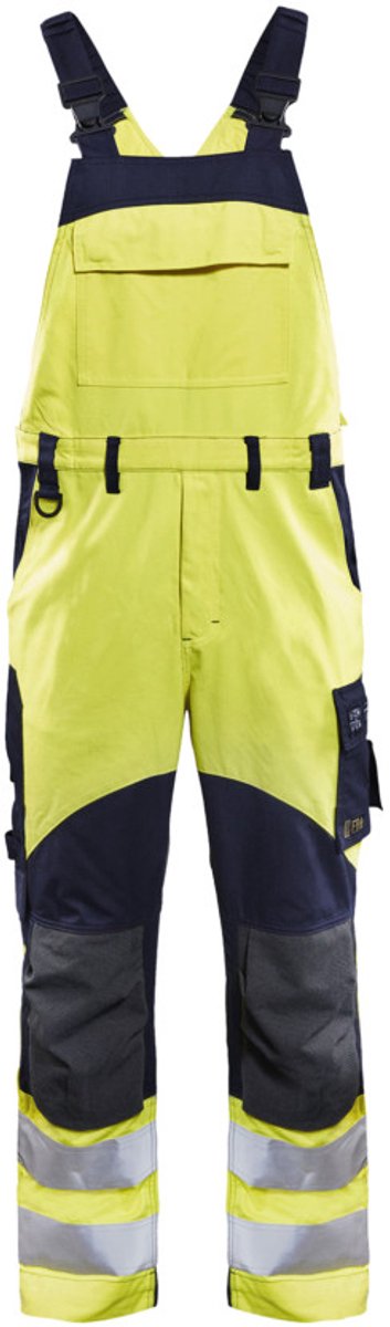 Blaklader Multinorm bretelbroek Inherent 2889-1512 - High Vis Geel/Marineblauw - D100