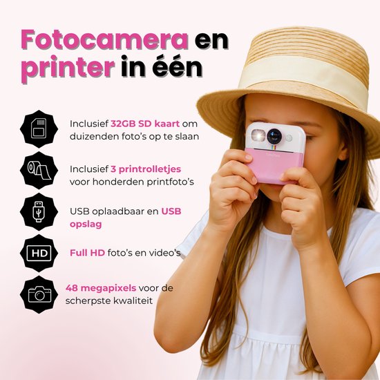TIATUA Kindercamera, onmiddellijke afdrukcamera, 48MP, 3,0 inch onmiddellijke afdrukcamera voor kinderen met 32G kaart & 3 rollen printpapier, cadeaus voor jongens & meisjes van 3-12 jaar (Blauw TIATUA Kindercamera, onmiddellijke afdrukcamera, 48MP, 3,0 inch onmiddellijke afdrukcamera voor kinderen met 32G kaart & 3 rollen printpapier, cadeaus voor jongens & meisjes van 3-12 jaar (Blauw