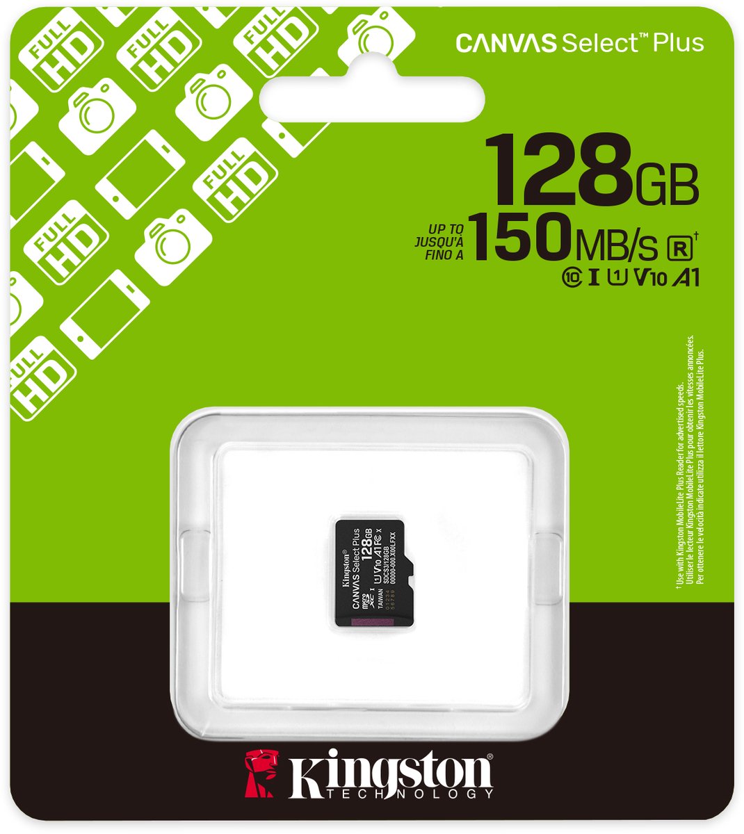Kingston Canvas Select Plus 128 GB MicroSDXC geheugenkaart thumbnail 3