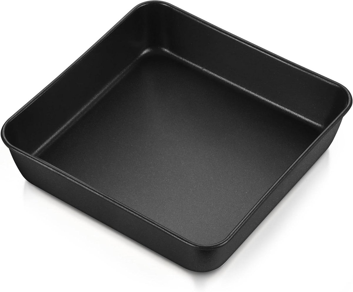 Vierkante Brownie-bakvorm 21 cm met zwarte antiaanbaklaag voor lasagne/cake/toast - Niet geschikt voor Airfryer