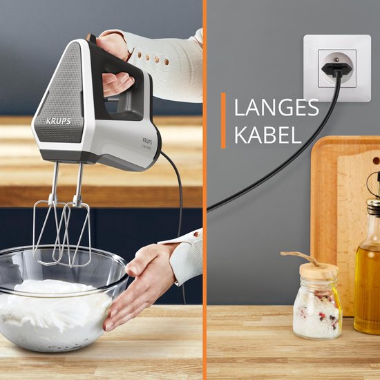 Krups 3MIX 6000 Handmixer 600 W Grijs, Wit van Krups — afbeelding 5