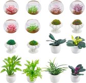 Vaguelly Miniatuur Bonsai Plant Model Realistische Decoratie Voor Poppenhuis Landschap Veilige Materialen Perfecte Accessoire Voor Projecten Miniatuurtuinen