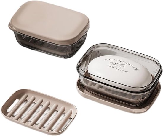 Accessoire Salle Bain Boîte à Savon Portable Étanche - Avec Couvercle Scellé - Pour Voyage, Randonnée Ou Salle De Bain Range Savon Réutilisable
