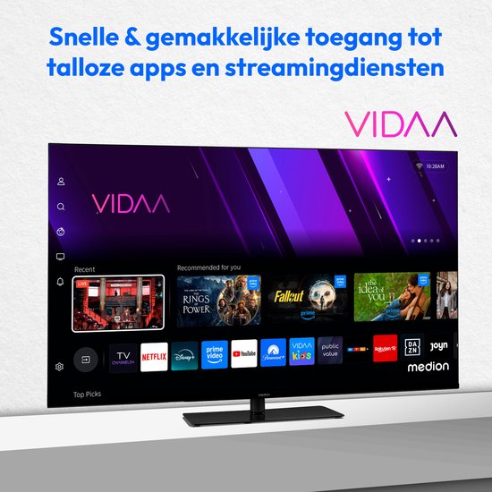 MEDION 107 cm (43 inch) TV (Smart-TV, Dolby Vision HDR, VIDAA Store ...