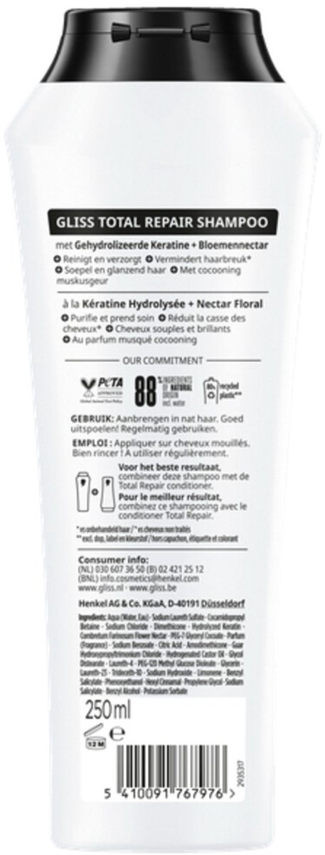 Gliss Shampoo Total Repair 250 ml
