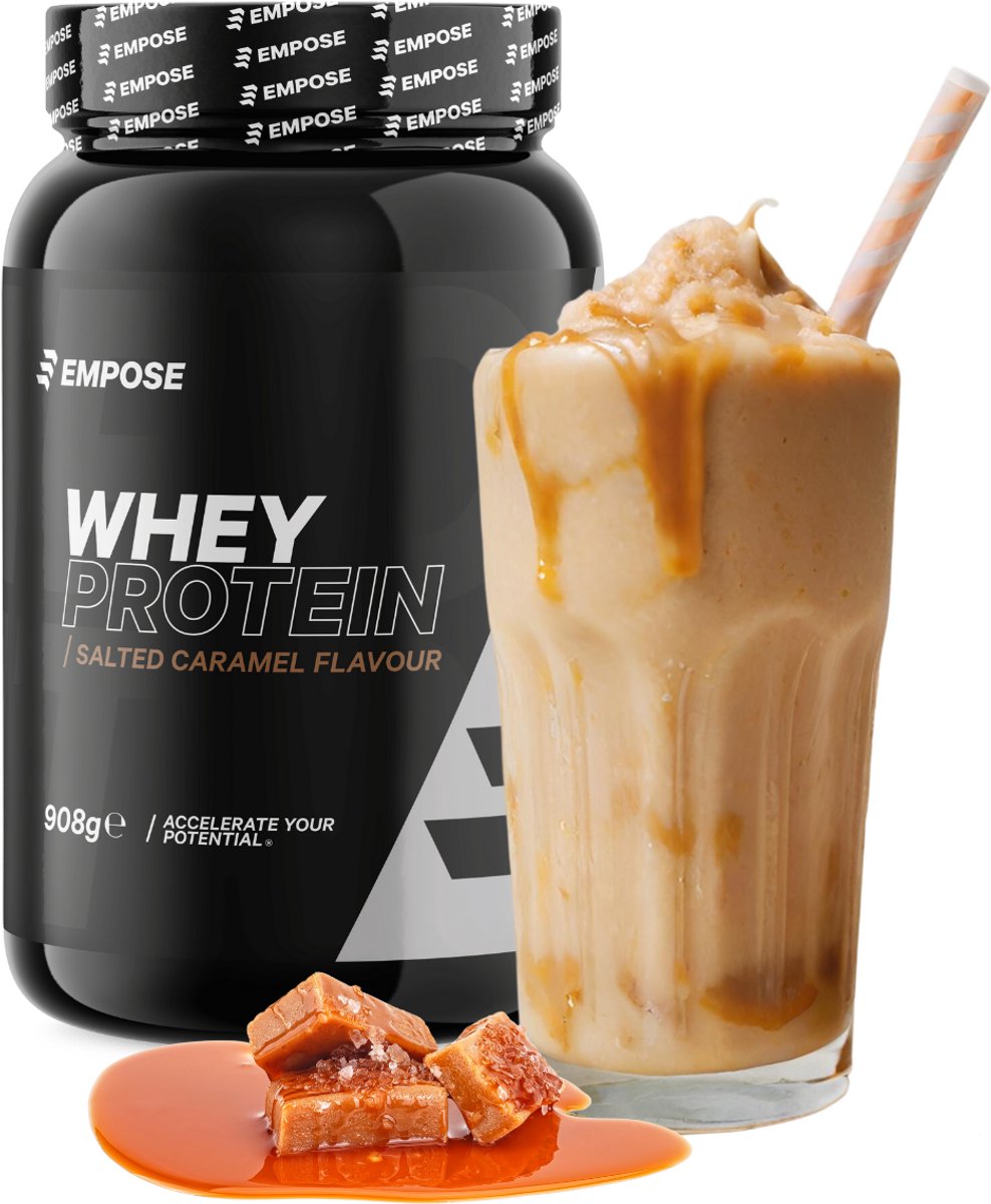 Goedkoopste Empose Nutrition Whey Protein - Eiwit Poeder - Proteïne Shake - Eiwitshakes - Salted Caramel - 908 gram